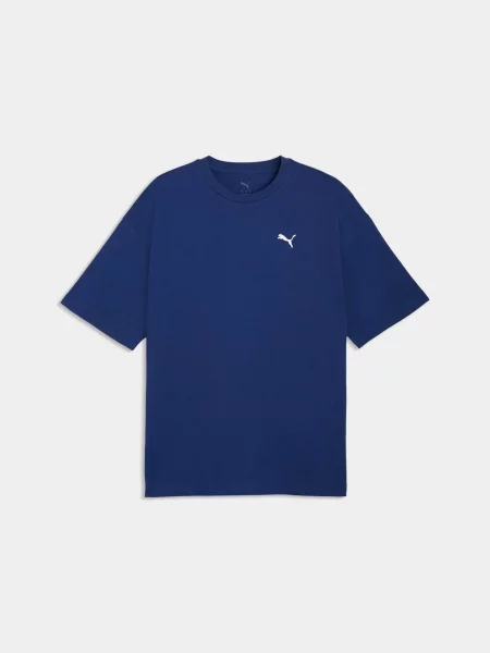 Футболка PUMA Wardrobe Ess Oversized Tee комбінований верх синій