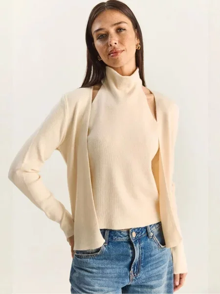 Bianco Lucci Bluza Blusen pijeska