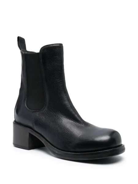 Botine chelsea Moma din piele albastru