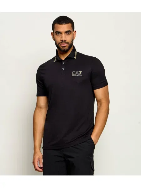 Tricou polo Ea7 negru