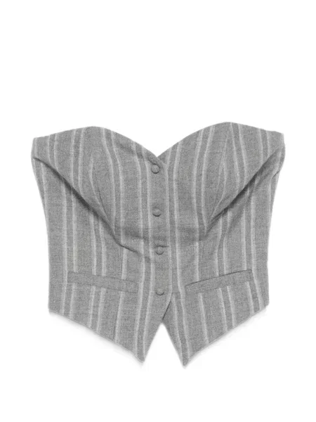 Top Vestiaire D'un Oiseau Libre de lână cu dungi gri