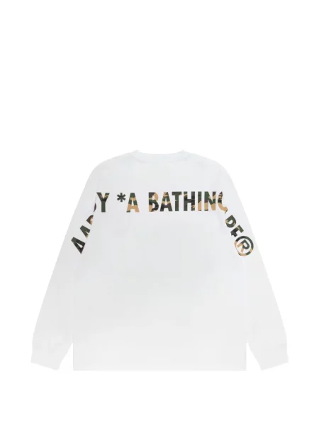 Μπλούζα Aape By *a Bathing Ape® με σχέδιο παραλλαγής λευκό