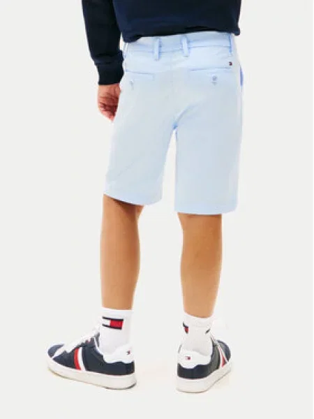 Tommy Hilfiger Medžiaginiai šortai Essential Šviesiai mėlyna
