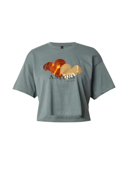 ONLY Tricou ONLHENNY galben / verde pin roșu