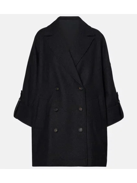 Kurtka Brunello Cucinelli wełniana szara