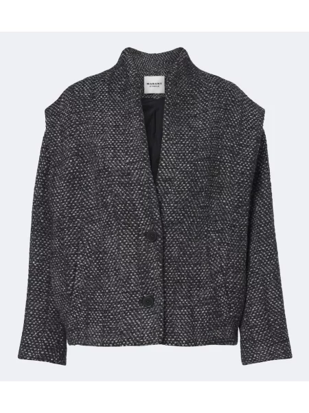 Geacă Marant Etoile din tweed negru