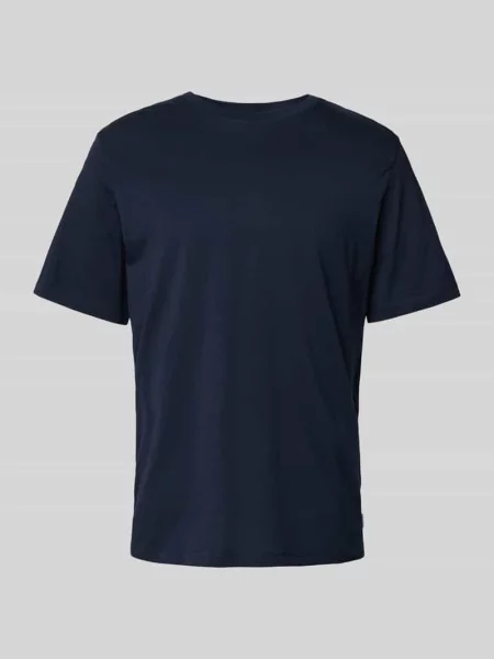 T-shirt z detalem z logo model ‘ORGANIC’ Jack & Jones niebieska