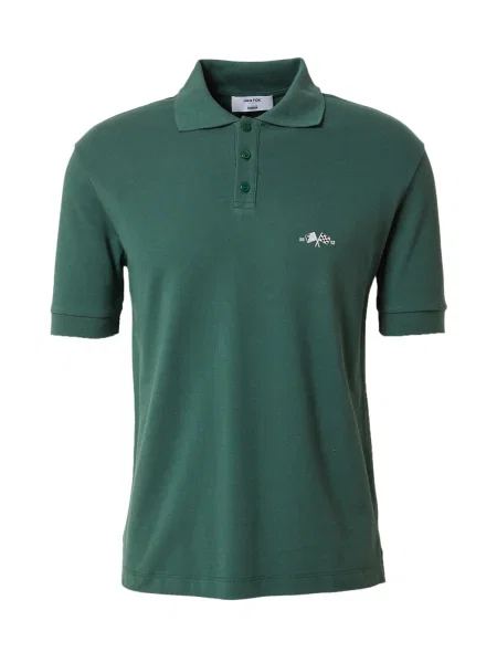 DAN FOX APPAREL Tricou verde închis alb