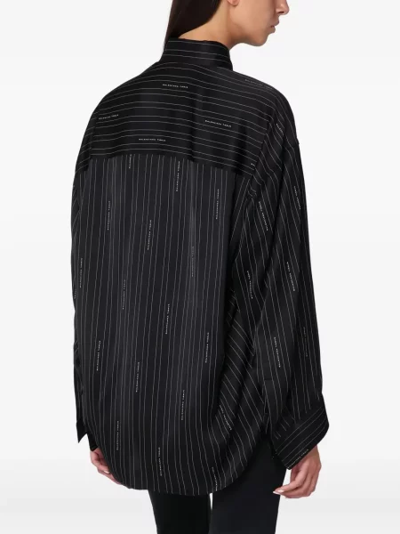 Cămașă Balenciaga cu dungi negru