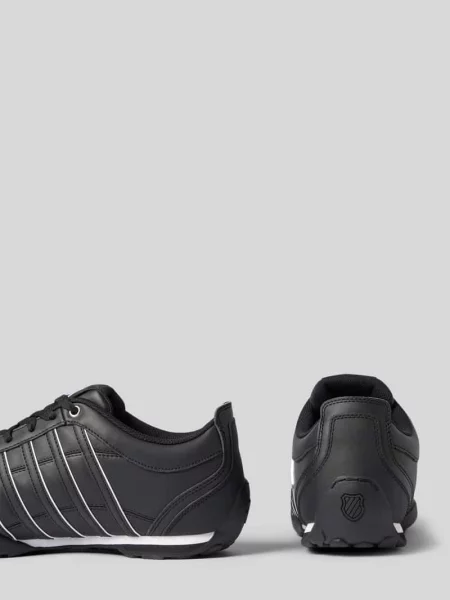 Sneakersy ze skóry z detale z logo model Arvee K-swiss czarne