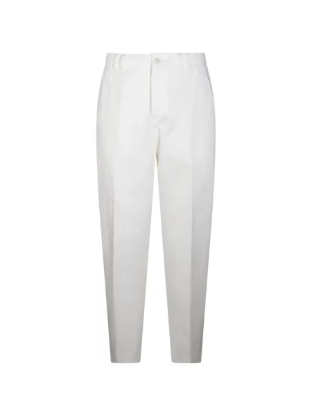 Pantaloni Canali cu autograf alb