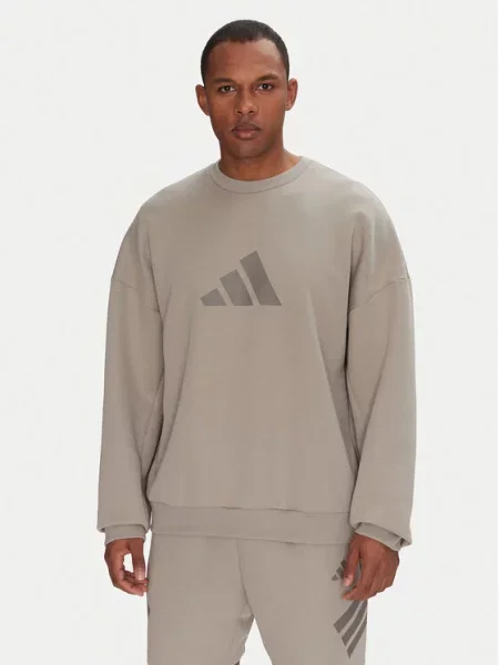 Adidas Bluza Future Icons 3 Bar Logo beżowy