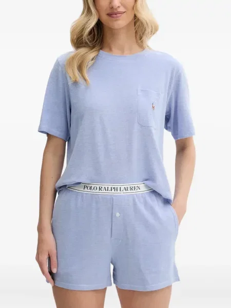Tricou polo Polo Ralph Lauren cu broderie cu glugă din piele negru