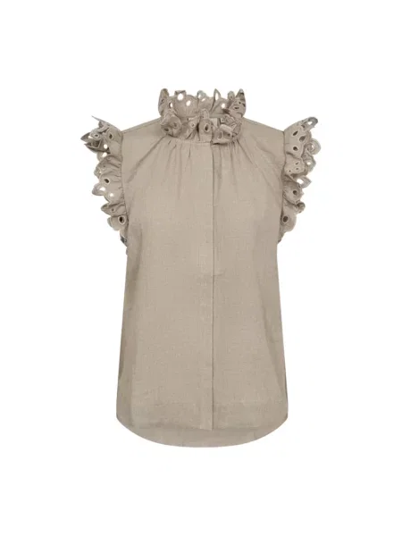 Lniana koszula Copenhagen Muse beżowa