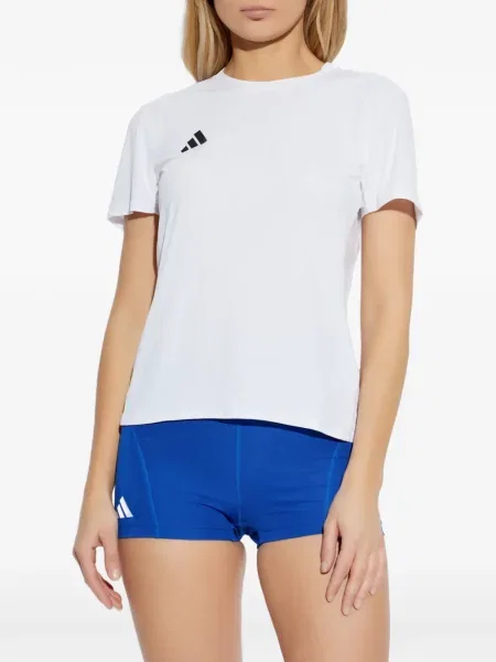 Ριγέ τένις μπλούζα Adidas με αυτόγραφο μαύρο