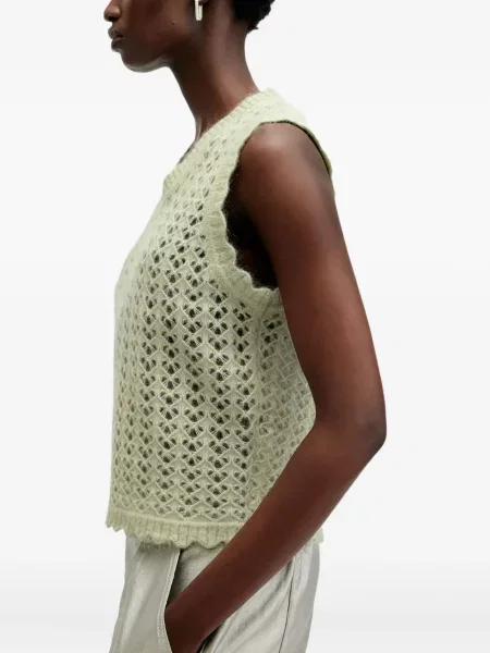 Top Allsaints tricotate verde