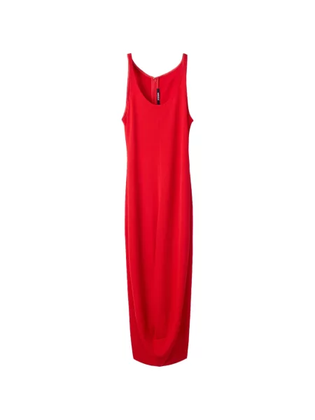 Rochie midi Jacquemus fără mâneci roșu
