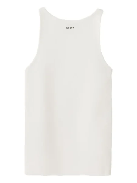 Top Miu Miu alb