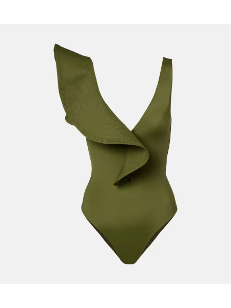 Sacou Johanna Ortiz cu volane verde