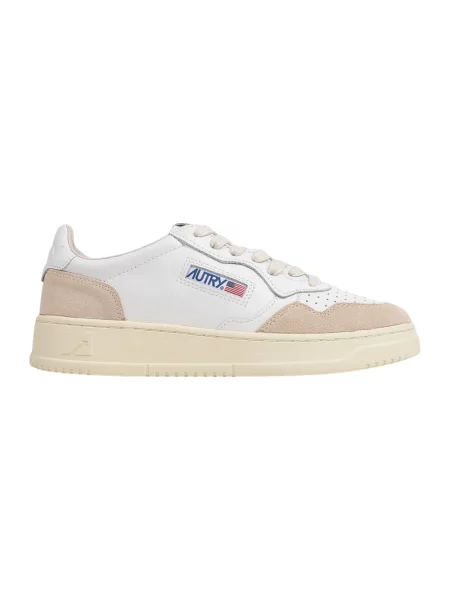 Sneakers Autry Medalist Low Wom White Leather/ Beige Suede EUR 36 białe