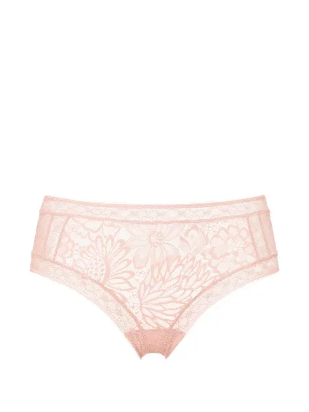 Chiloți briefs Eres cu model floral din dantelă roz