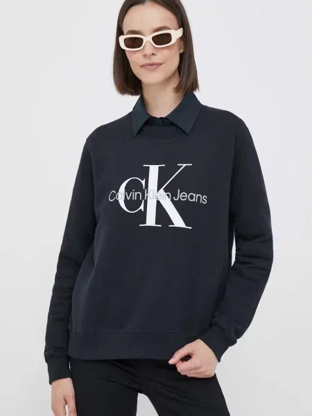 Суитчър Calvin Klein Jeans с принт черно