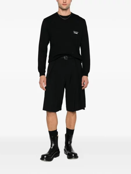 Тениска Comme Des Garçons Homme с принт черно