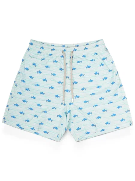 Slip de baie Mc2 Saint Barth cu imagine cu cordon alb
