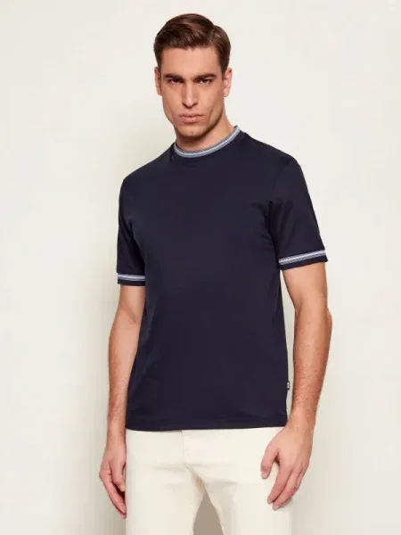 BOSS BLACK Tricou H-Tessler negru