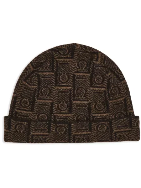 Jacquard sapka Ferragamo barna