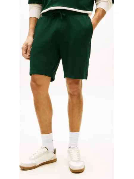 Tommy Hilfiger Pantaloni scurți ESSENTIAL TERRY verde