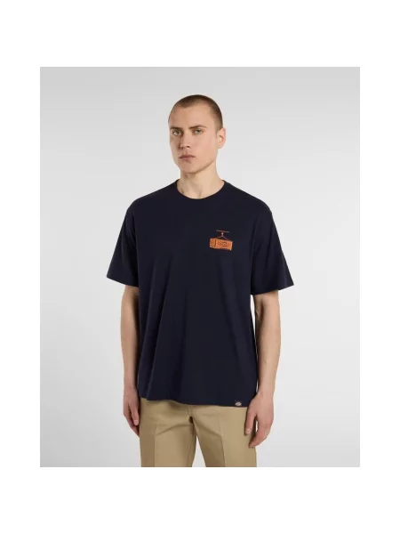Koszulka Dickies Apison z krótkim rękawem czysty pomarańczowy S czarny