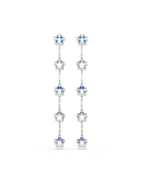 Swarovski kolczyki kryształ Swarovski CHROMA szare
