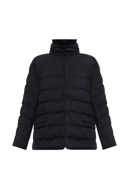 Geacă cu puf Moncler cu glugă albastru