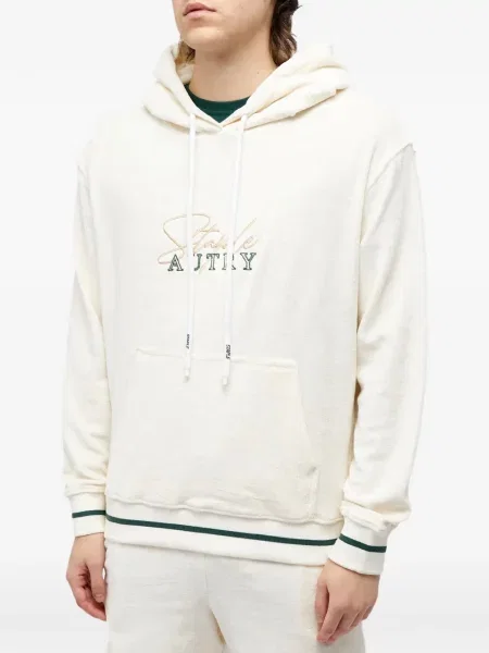 Ριγέ hoodie Autry με κέντημα