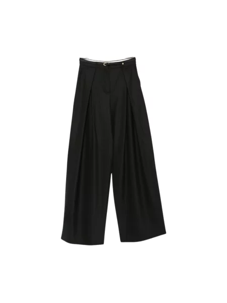 Spodnie Max Mara Studio wełniane czarne