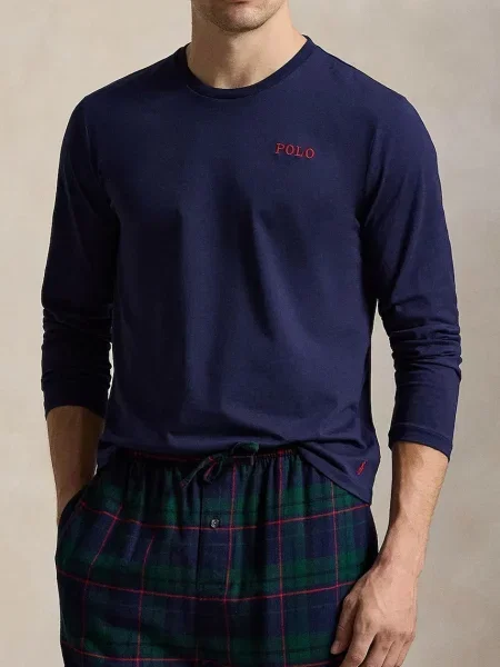 Polo Ralph Lauren piżama dwuczęściowa granatowa