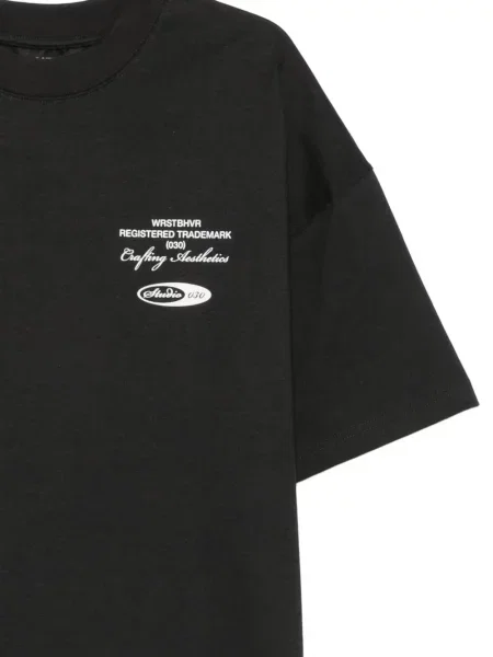 Tricou Wrstbhvr cu imagine negru
