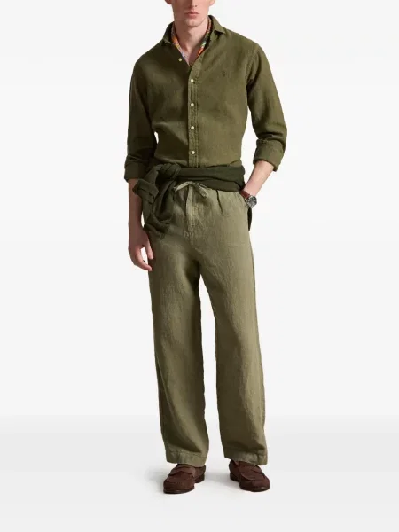 Czapka z daszkiem Polo Ralph Lauren w kratkę z twillu biznesowa niebieska