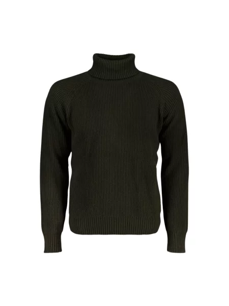 Sweter z golfem Autore wełniany zielony