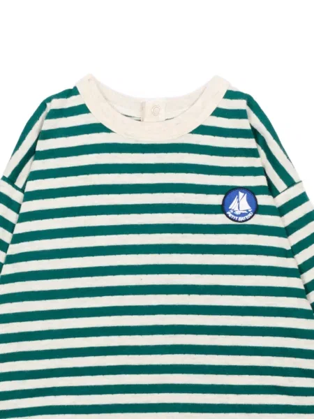 Dětské tričko Petit Bateau zelené