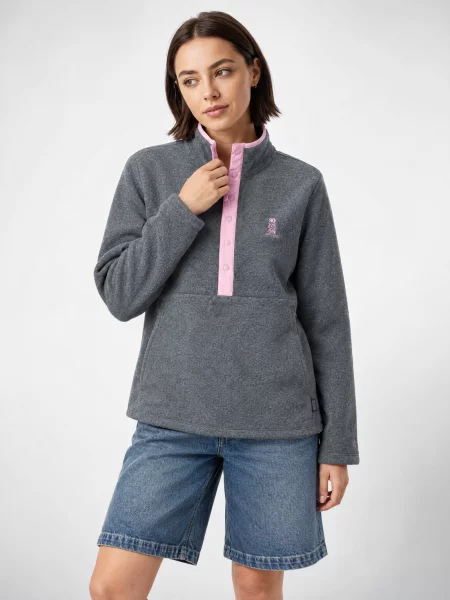Fleecová fleecová mikina Rip Curl sivá