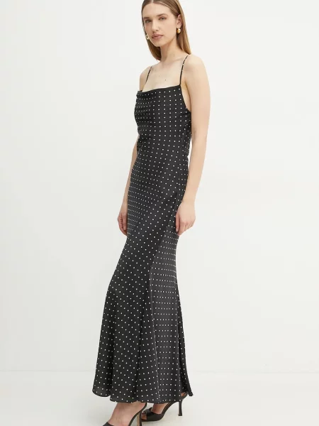 Сукня Bardot maxi розкльошена чорний
