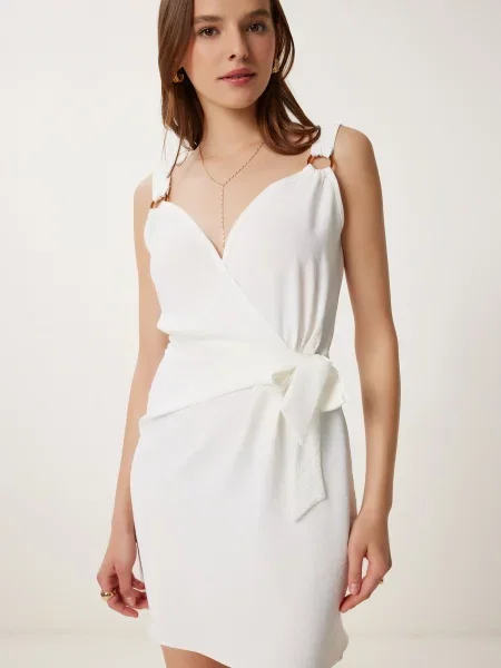 Happiness İstanbul Rochie de vară ecru