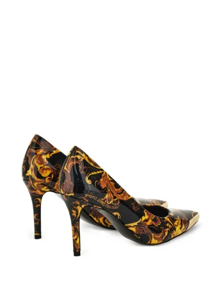 Pantofi cu toc Versace Jeans Couture cu imagine negru