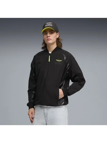Kurtka bomberka PUMA × ASTON MARTIN ARAMCO TEAM Lifestyle Odzież S czarny