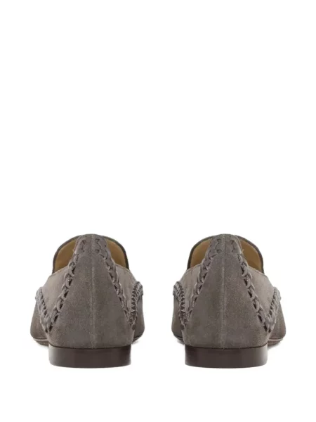 Pantofi loafer Giorgio Armani slip-on gri