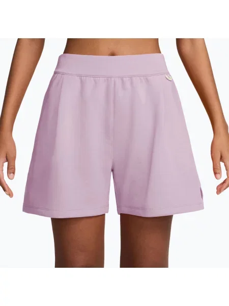 Pantaloni scurți de antrenament pentru femei Nike ImpossiblySoft bleached lilac/platinum violet