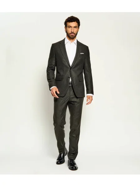 BOSS BLACK De lână costum negru