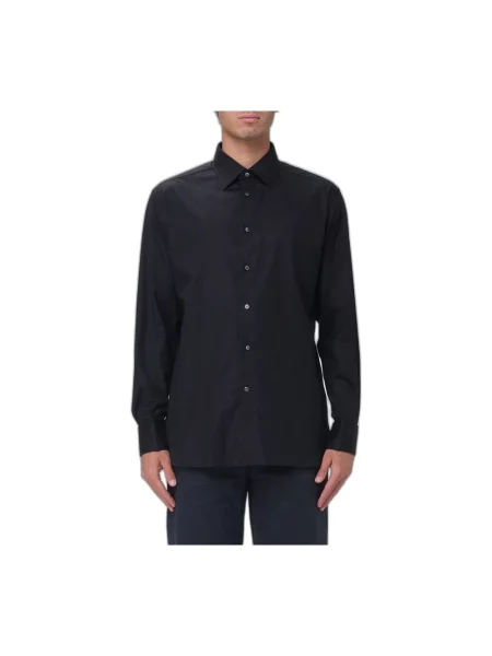 Koszula Zegna popelinowa czarna